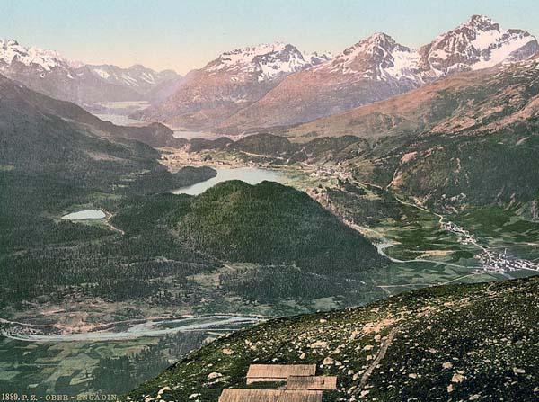 Upper Engadine, general view, Grisons, Switzerland