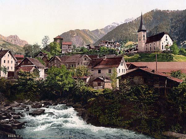 Burglen, Tells birthplace, Lake Lucerne, Switzerland