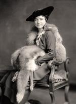 Woman With Fur Mitt