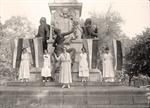 Demonstrators at Lafayette Statue