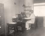 Woman in Old Office