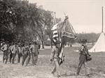 Confederate Veterans with Flag