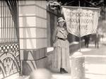 Woman Picketer