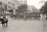 Soldiers Marching Down Street