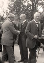 Woodrow Wilson Greeting Crowd