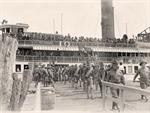 Soldiers Getting Off Ship