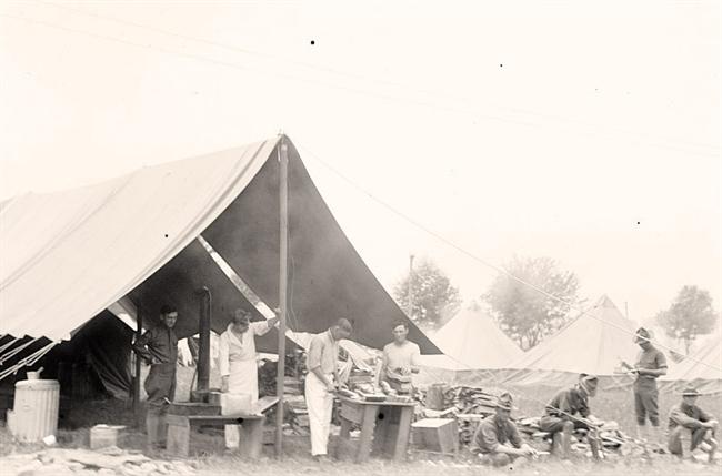 Colonial Rifles in Camp