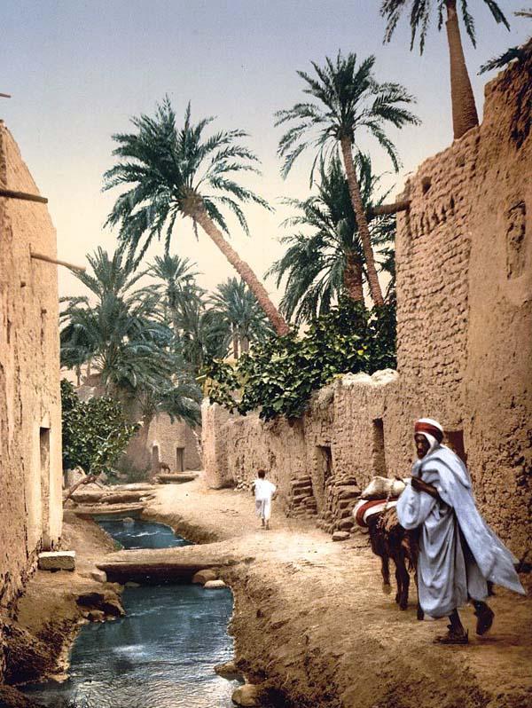 Street in the old town, I, Biskra, Algeria