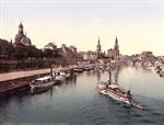 The Carola Bridge, Altstadt, Dresden, Saxony, Germany
