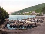 Abbazia, small harbor, Istria, Austro-Hungary