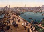 Kara-Kevi Galata bridge, Constantinople, Turkey