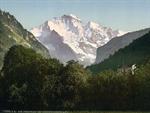Jungfrau, at sunset, Bernese Oberland, Switzerland
