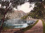 Loch Katrine path by the Loch, Trossachs, Scotland