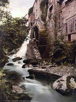 Lyn. Mill, East Lyn, Lynton and Lynmouth, England
