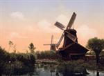 Windmills on the Noordendijk, Dordrecht, Holland
