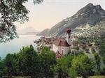 Gersau and Pilatus, Lake Lucerne, Switzerland