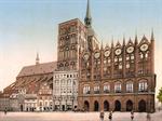 Town hall and St. Nicholas Church, Stralsund, Pommeraina sic, Germany