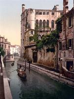 Rio San Trovaso and palace, Venice, Italy