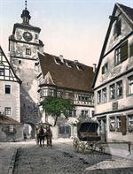 White Tower i.e. Weisser Turm, Rothenburg i.e. ob der Tauber, Bavaria, Germany