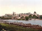 Windsor, view of the castle from the river, London and suburbs, England