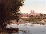 The cathedral from the river, Ely, England