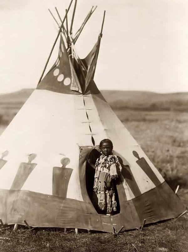 Indian Child by Tipi