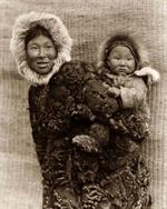 Eskimo Woman and Baby