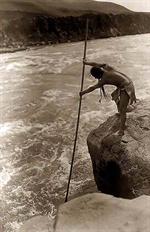 Indian Fishing with a Spear