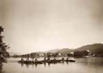 Indians in Canoes on Lake