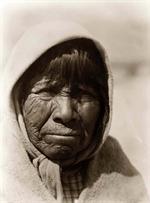 Head-and-shoulders portrait of Native American.