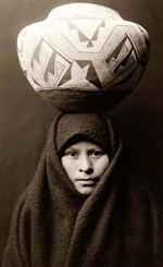 Zuni Girl with Jar