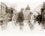 African American men shovelling